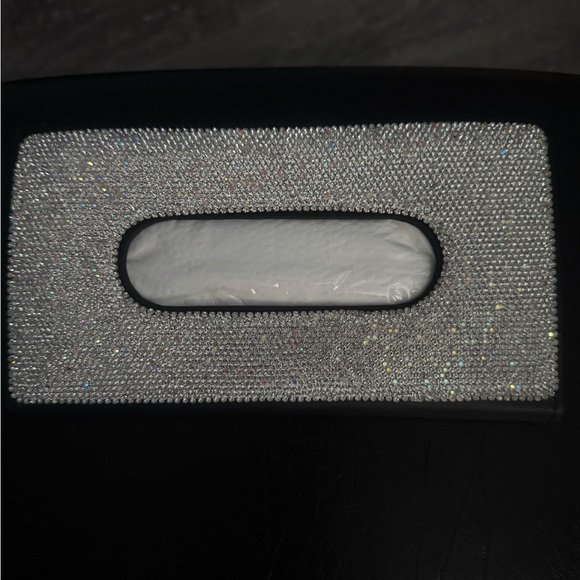 Accessories - Sparkling Rhinestone Car Visor Tissue Box Cover
